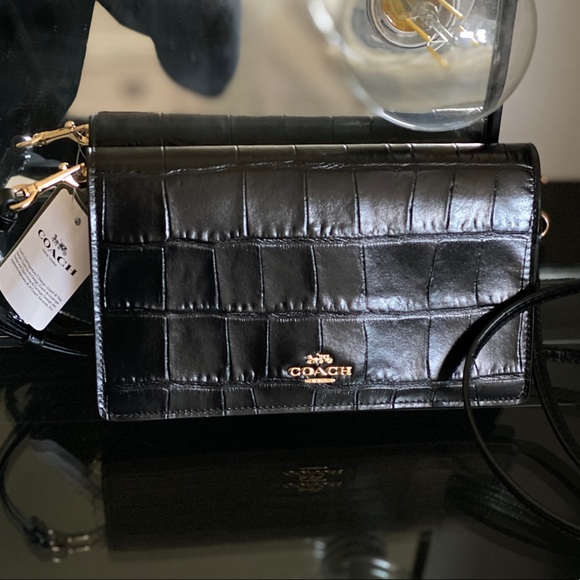 Coach Handbags - COACH Foldover Crossbody Clutch / Bag